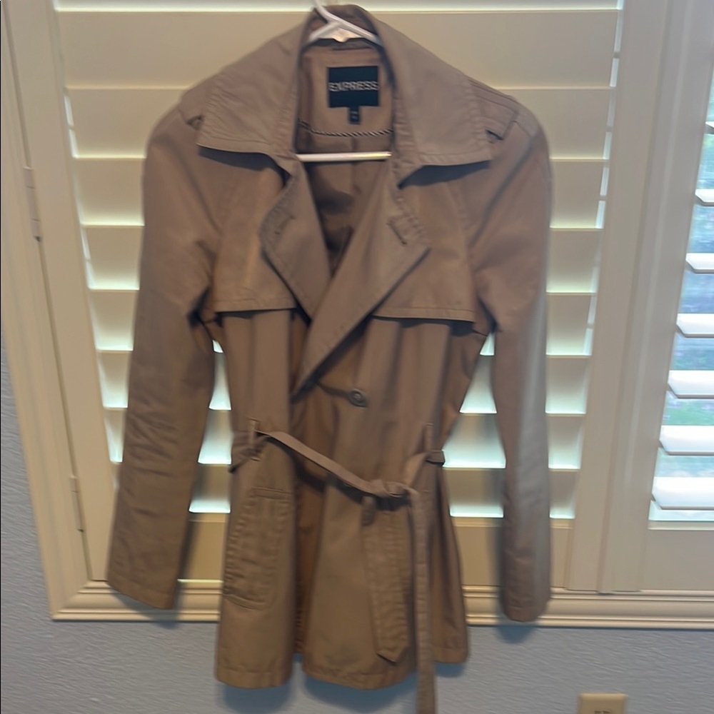 Express Women's Tan Trench Coat